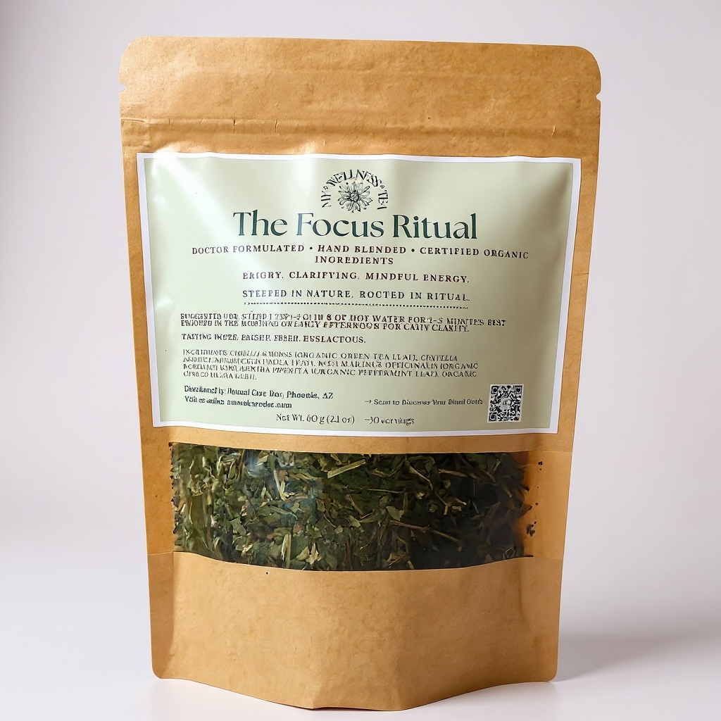 Focus Ritual – Nootropic Herbal Tea Blend for Clarity & Concentration