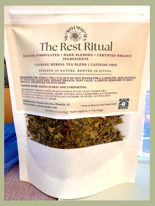 Rest Ritual β Calming Herbal Tea Blend for Relaxation & Sleep Support
