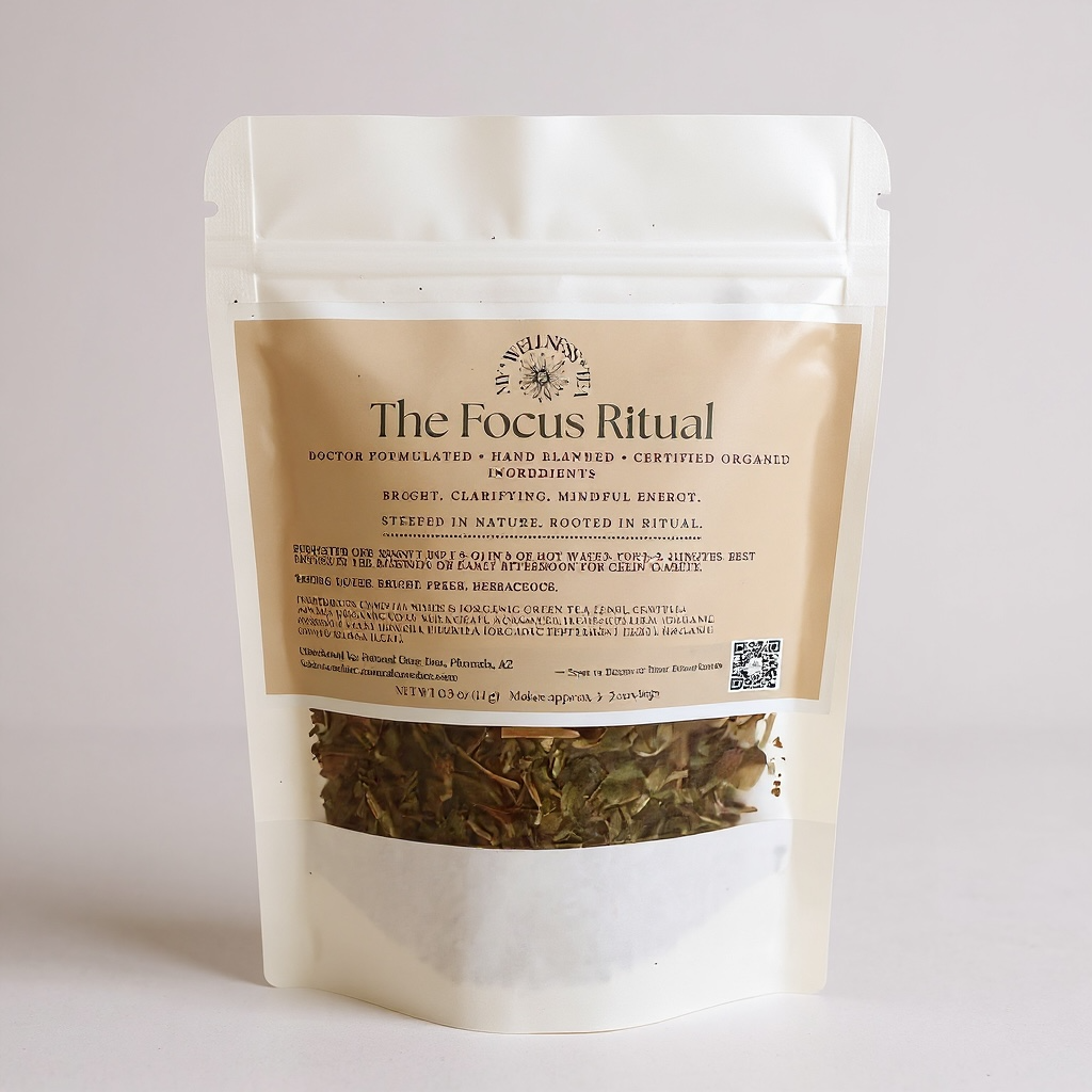 Focus Ritual – Nootropic Herbal Tea Blend for Clarity & Concentration