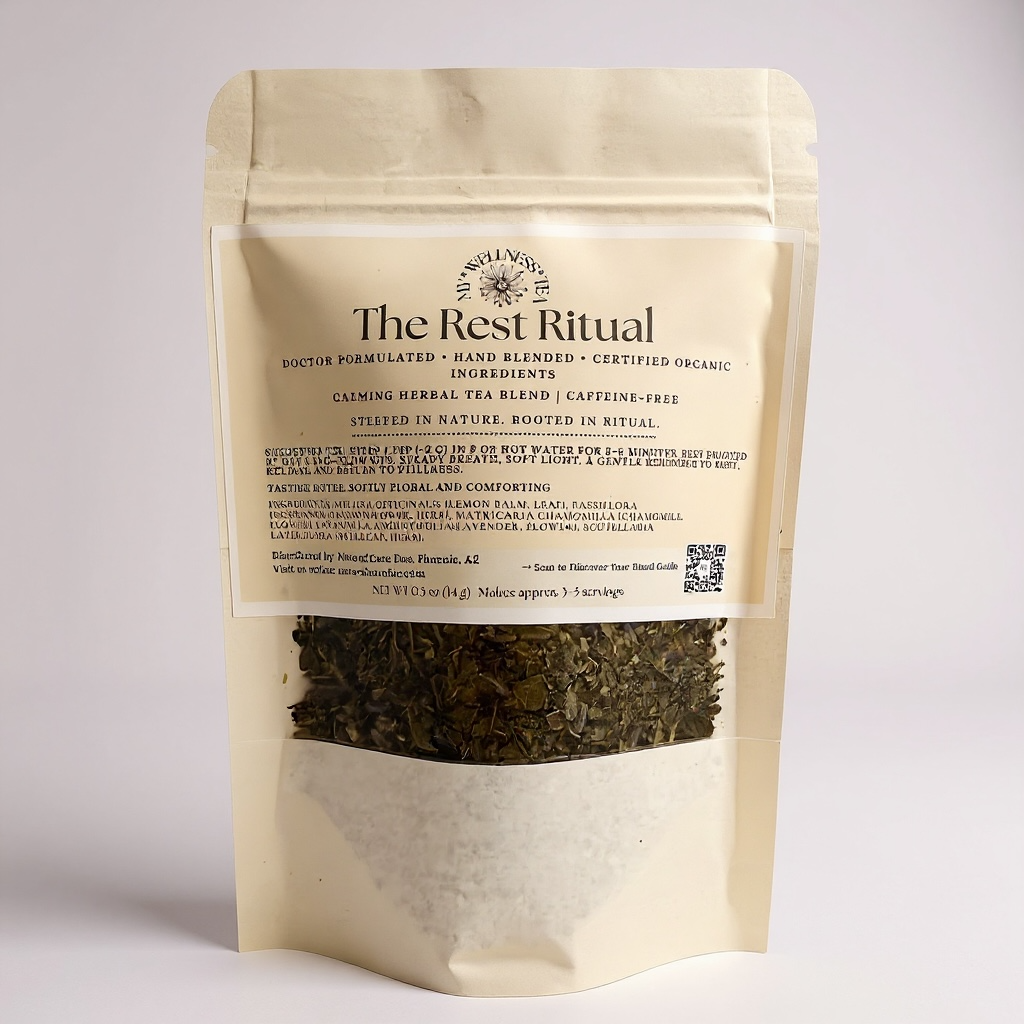 Rest Ritual – Calming Herbal Tea Blend for Relaxation & Sleep Support